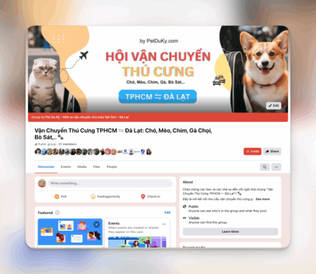 hoi van chuyen thu cung viet nam